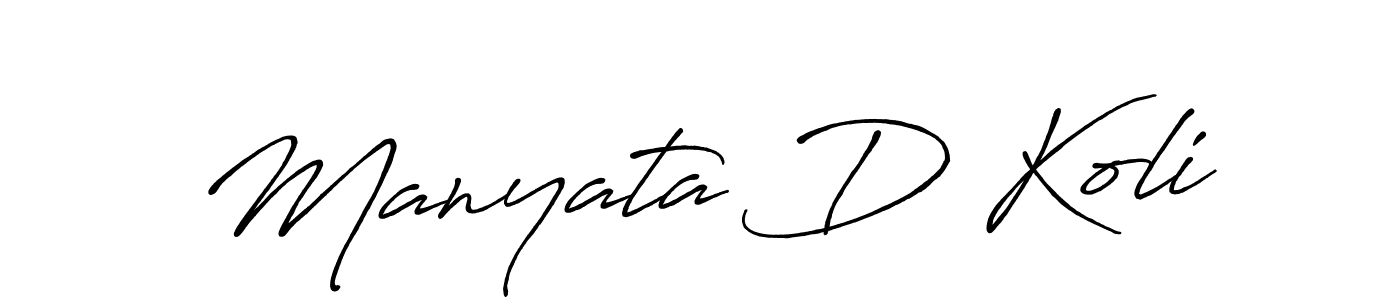Similarly Antro_Vectra_Bolder is the best handwritten signature design. Signature creator online .You can use it as an online autograph creator for name Manyata D Koli. Manyata D Koli signature style 7 images and pictures png