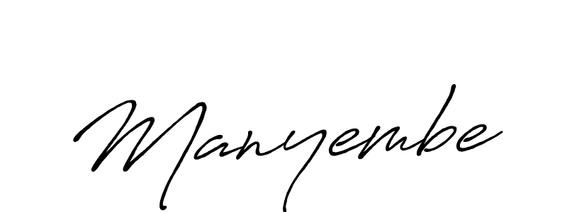 Create a beautiful signature design for name Manyembe. With this signature (Antro_Vectra_Bolder) fonts, you can make a handwritten signature for free. Manyembe signature style 7 images and pictures png