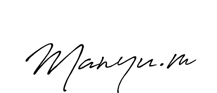 Antro_Vectra_Bolder is a professional signature style that is perfect for those who want to add a touch of class to their signature. It is also a great choice for those who want to make their signature more unique. Get Manyu.m name to fancy signature for free. Manyu.m signature style 7 images and pictures png