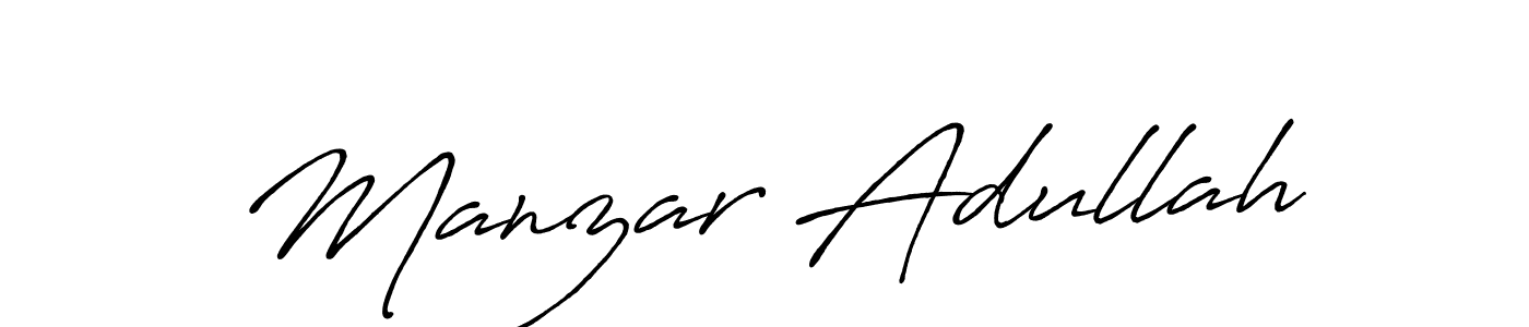 Similarly Antro_Vectra_Bolder is the best handwritten signature design. Signature creator online .You can use it as an online autograph creator for name Manzar Adullah. Manzar Adullah signature style 7 images and pictures png