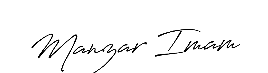 Use a signature maker to create a handwritten signature online. With this signature software, you can design (Antro_Vectra_Bolder) your own signature for name Manzar Imam. Manzar Imam signature style 7 images and pictures png