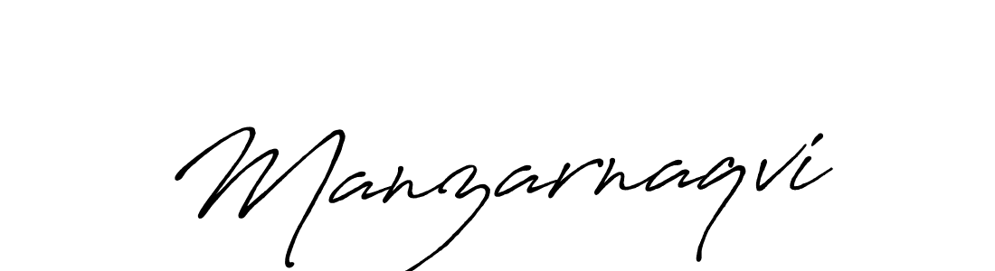 Use a signature maker to create a handwritten signature online. With this signature software, you can design (Antro_Vectra_Bolder) your own signature for name Manzarnaqvi. Manzarnaqvi signature style 7 images and pictures png