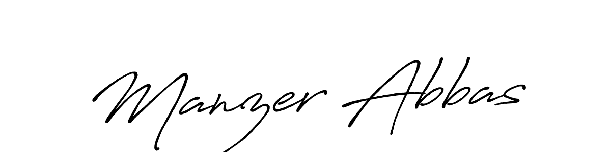 Make a beautiful signature design for name Manzer Abbas. Use this online signature maker to create a handwritten signature for free. Manzer Abbas signature style 7 images and pictures png