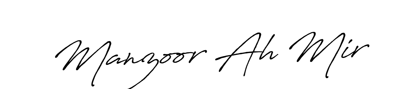Make a beautiful signature design for name Manzoor Ah Mir. Use this online signature maker to create a handwritten signature for free. Manzoor Ah Mir signature style 7 images and pictures png