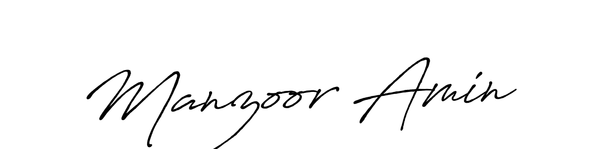 Also You can easily find your signature by using the search form. We will create Manzoor Amin name handwritten signature images for you free of cost using Antro_Vectra_Bolder sign style. Manzoor Amin signature style 7 images and pictures png