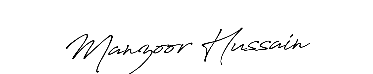 Make a beautiful signature design for name Manzoor Hussain. Use this online signature maker to create a handwritten signature for free. Manzoor Hussain signature style 7 images and pictures png