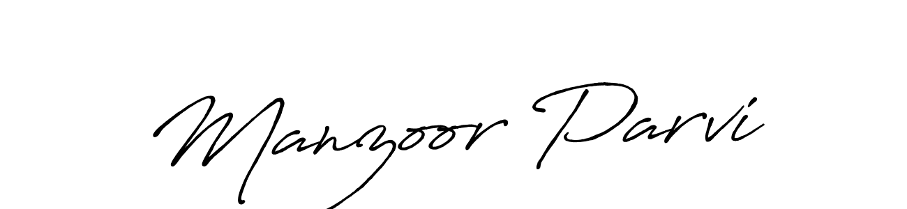 Antro_Vectra_Bolder is a professional signature style that is perfect for those who want to add a touch of class to their signature. It is also a great choice for those who want to make their signature more unique. Get Manzoor Parvi name to fancy signature for free. Manzoor Parvi signature style 7 images and pictures png