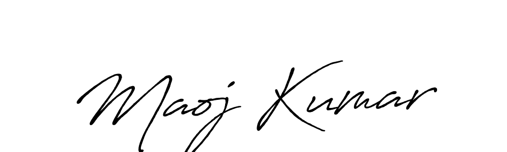 The best way (Antro_Vectra_Bolder) to make a short signature is to pick only two or three words in your name. The name Maoj Kumar include a total of six letters. For converting this name. Maoj Kumar signature style 7 images and pictures png