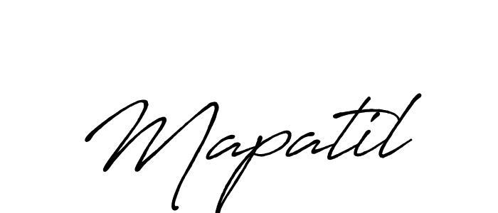 Create a beautiful signature design for name Mapatil. With this signature (Antro_Vectra_Bolder) fonts, you can make a handwritten signature for free. Mapatil signature style 7 images and pictures png