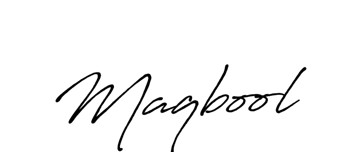 Once you've used our free online signature maker to create your best signature Antro_Vectra_Bolder style, it's time to enjoy all of the benefits that Maqbool name signing documents. Maqbool signature style 7 images and pictures png