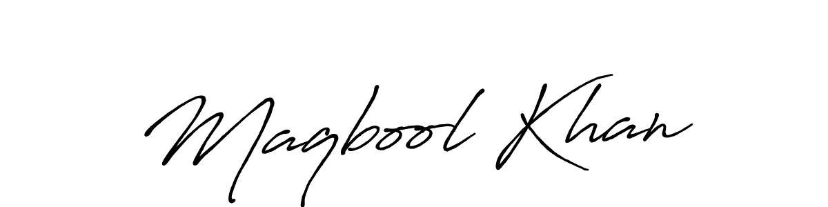 How to Draw Maqbool Khan signature style? Antro_Vectra_Bolder is a latest design signature styles for name Maqbool Khan. Maqbool Khan signature style 7 images and pictures png