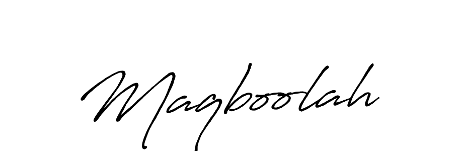 You should practise on your own different ways (Antro_Vectra_Bolder) to write your name (Maqboolah) in signature. don't let someone else do it for you. Maqboolah signature style 7 images and pictures png