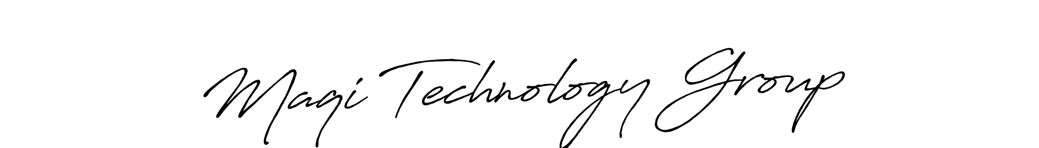 It looks lik you need a new signature style for name Maqi Technology Group. Design unique handwritten (Antro_Vectra_Bolder) signature with our free signature maker in just a few clicks. Maqi Technology Group signature style 7 images and pictures png