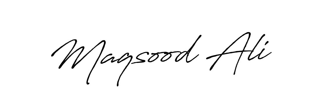 Maqsood Ali stylish signature style. Best Handwritten Sign (Antro_Vectra_Bolder) for my name. Handwritten Signature Collection Ideas for my name Maqsood Ali. Maqsood Ali signature style 7 images and pictures png