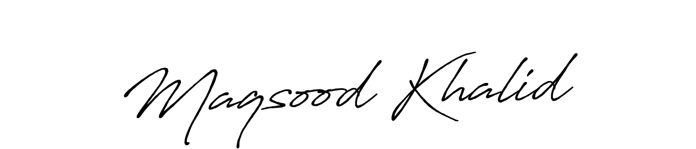 Make a beautiful signature design for name Maqsood Khalid. Use this online signature maker to create a handwritten signature for free. Maqsood Khalid signature style 7 images and pictures png