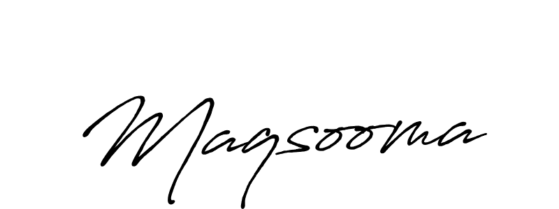Use a signature maker to create a handwritten signature online. With this signature software, you can design (Antro_Vectra_Bolder) your own signature for name Maqsooma. Maqsooma signature style 7 images and pictures png