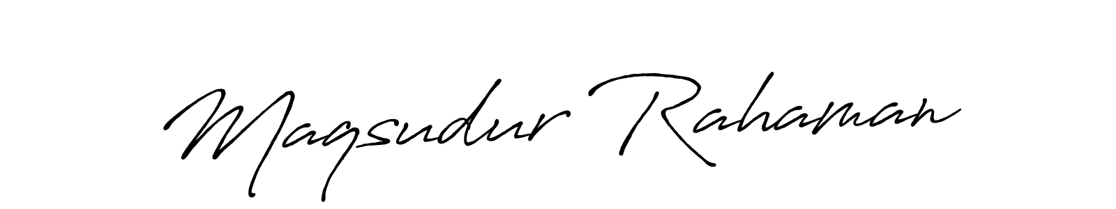 Also we have Maqsudur Rahaman name is the best signature style. Create professional handwritten signature collection using Antro_Vectra_Bolder autograph style. Maqsudur Rahaman signature style 7 images and pictures png