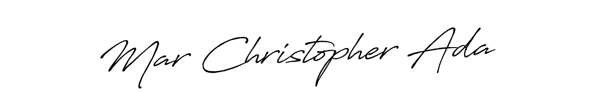 if you are searching for the best signature style for your name Mar Christopher Ada. so please give up your signature search. here we have designed multiple signature styles  using Antro_Vectra_Bolder. Mar Christopher Ada signature style 7 images and pictures png
