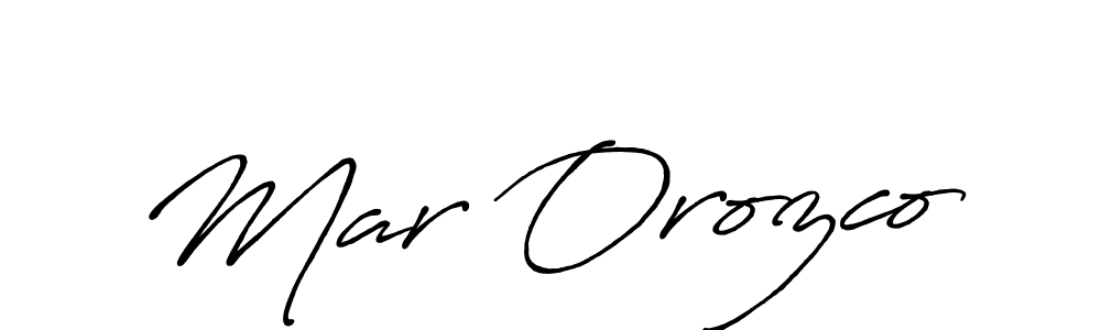Create a beautiful signature design for name Mar Orozco. With this signature (Antro_Vectra_Bolder) fonts, you can make a handwritten signature for free. Mar Orozco signature style 7 images and pictures png