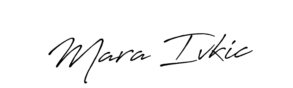 Similarly Antro_Vectra_Bolder is the best handwritten signature design. Signature creator online .You can use it as an online autograph creator for name Mara Ivkic. Mara Ivkic signature style 7 images and pictures png