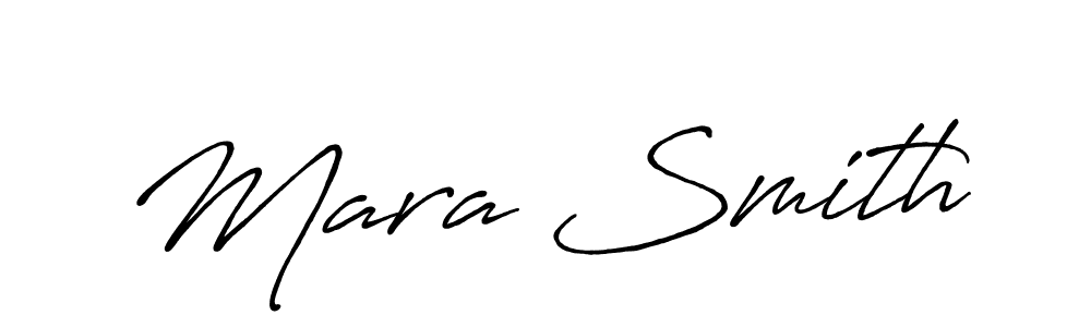 How to make Mara Smith name signature. Use Antro_Vectra_Bolder style for creating short signs online. This is the latest handwritten sign. Mara Smith signature style 7 images and pictures png