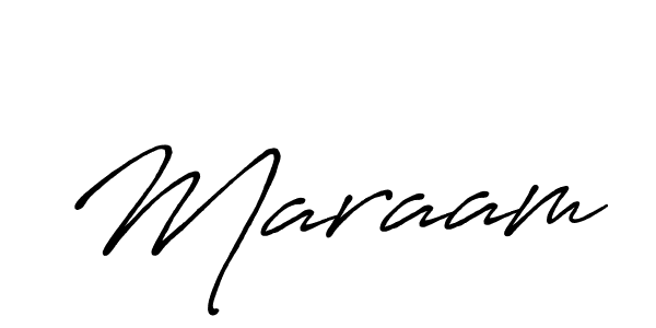 Design your own signature with our free online signature maker. With this signature software, you can create a handwritten (Antro_Vectra_Bolder) signature for name Maraam. Maraam signature style 7 images and pictures png