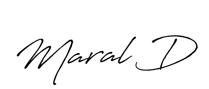 Make a beautiful signature design for name Maral D. With this signature (Antro_Vectra_Bolder) style, you can create a handwritten signature for free. Maral D signature style 7 images and pictures png