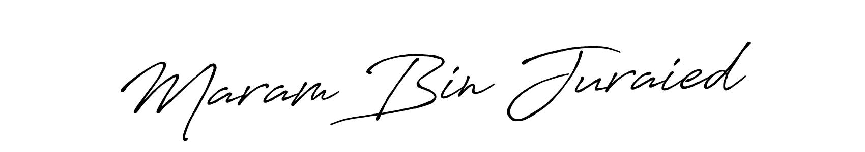 Also You can easily find your signature by using the search form. We will create Maram Bin Juraied name handwritten signature images for you free of cost using Antro_Vectra_Bolder sign style. Maram Bin Juraied signature style 7 images and pictures png