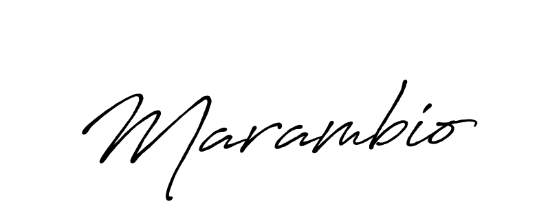 Make a beautiful signature design for name Marambio. With this signature (Antro_Vectra_Bolder) style, you can create a handwritten signature for free. Marambio signature style 7 images and pictures png