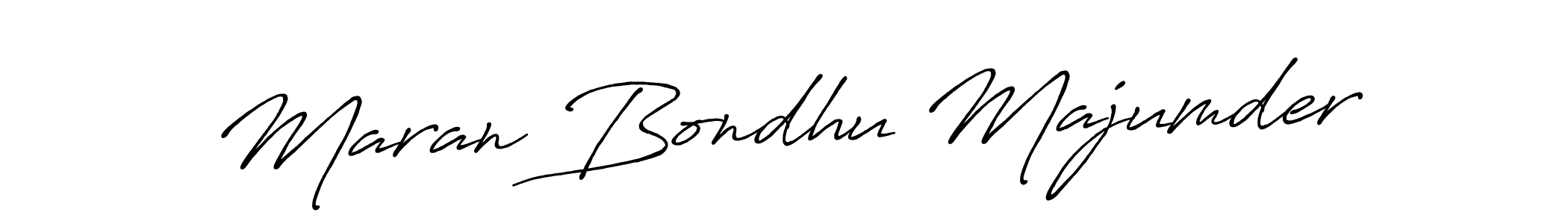 Design your own signature with our free online signature maker. With this signature software, you can create a handwritten (Antro_Vectra_Bolder) signature for name Maran Bondhu Majumder. Maran Bondhu Majumder signature style 7 images and pictures png