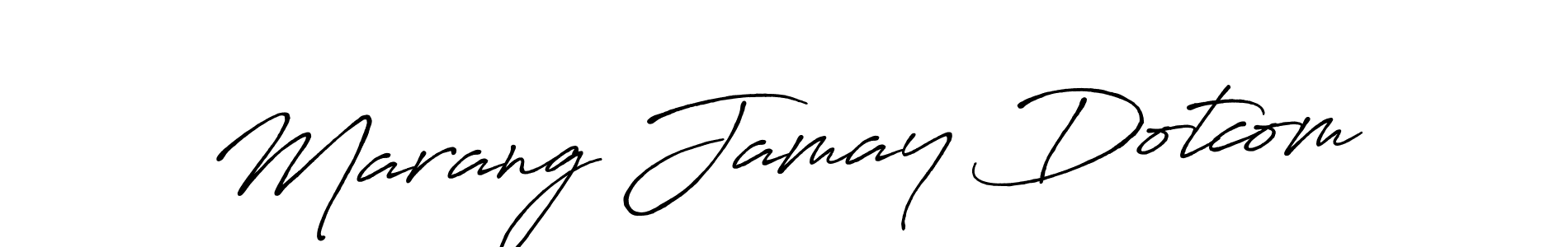 How to make Marang Jamay Dotcom name signature. Use Antro_Vectra_Bolder style for creating short signs online. This is the latest handwritten sign. Marang Jamay Dotcom signature style 7 images and pictures png