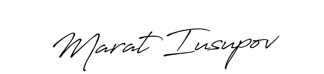 Design your own signature with our free online signature maker. With this signature software, you can create a handwritten (Antro_Vectra_Bolder) signature for name Marat Iusupov. Marat Iusupov signature style 7 images and pictures png