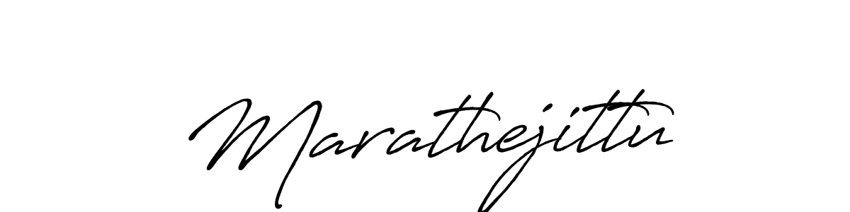 Design your own signature with our free online signature maker. With this signature software, you can create a handwritten (Antro_Vectra_Bolder) signature for name Marathejittu. Marathejittu signature style 7 images and pictures png