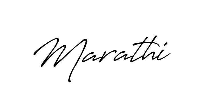 Make a beautiful signature design for name Marathi. With this signature (Antro_Vectra_Bolder) style, you can create a handwritten signature for free. Marathi signature style 7 images and pictures png