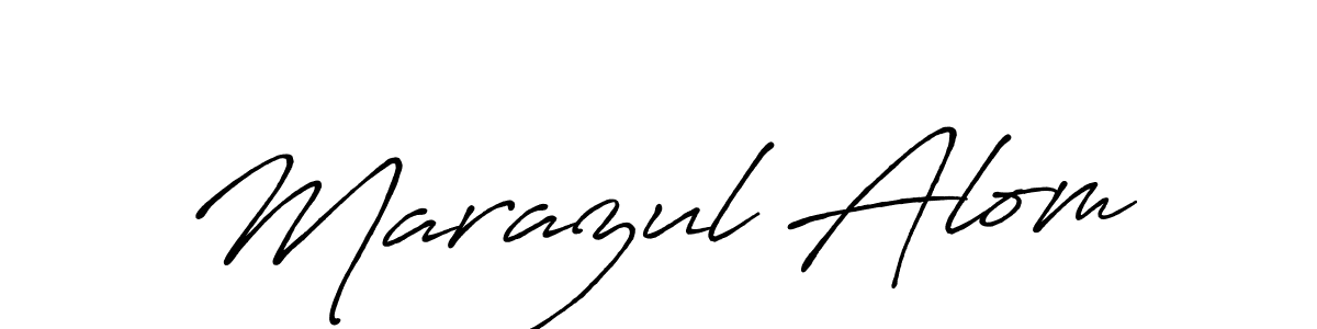 Create a beautiful signature design for name Marazul Alom. With this signature (Antro_Vectra_Bolder) fonts, you can make a handwritten signature for free. Marazul Alom signature style 7 images and pictures png