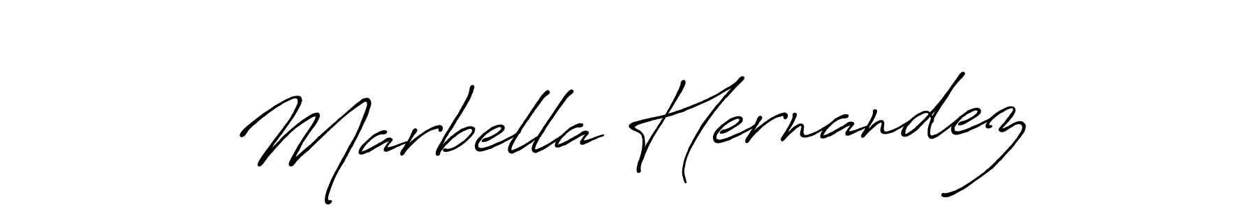 Also we have Marbella Hernandez name is the best signature style. Create professional handwritten signature collection using Antro_Vectra_Bolder autograph style. Marbella Hernandez signature style 7 images and pictures png