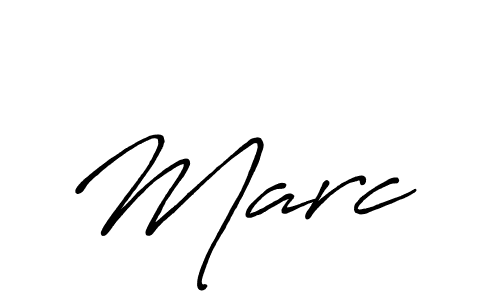Create a beautiful signature design for name Marc . With this signature (Antro_Vectra_Bolder) fonts, you can make a handwritten signature for free. Marc  signature style 7 images and pictures png