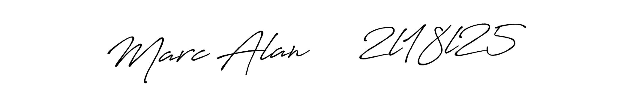 How to make Marc Alan     2l18l25 signature? Antro_Vectra_Bolder is a professional autograph style. Create handwritten signature for Marc Alan     2l18l25 name. Marc Alan     2l18l25 signature style 7 images and pictures png