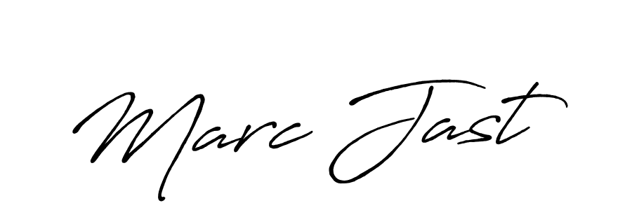 How to make Marc Jast name signature. Use Antro_Vectra_Bolder style for creating short signs online. This is the latest handwritten sign. Marc Jast signature style 7 images and pictures png