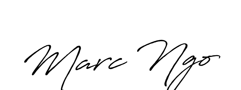 How to make Marc Ngo signature? Antro_Vectra_Bolder is a professional autograph style. Create handwritten signature for Marc Ngo name. Marc Ngo signature style 7 images and pictures png