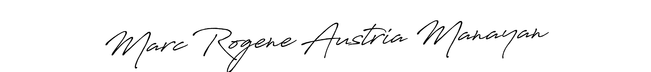 Marc Rogene Austria Manayan stylish signature style. Best Handwritten Sign (Antro_Vectra_Bolder) for my name. Handwritten Signature Collection Ideas for my name Marc Rogene Austria Manayan. Marc Rogene Austria Manayan signature style 7 images and pictures png