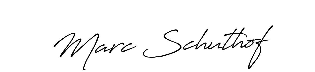 You should practise on your own different ways (Antro_Vectra_Bolder) to write your name (Marc Schuthof) in signature. don't let someone else do it for you. Marc Schuthof signature style 7 images and pictures png