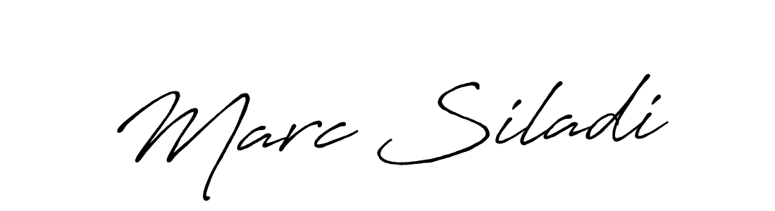 if you are searching for the best signature style for your name Marc Siladi. so please give up your signature search. here we have designed multiple signature styles  using Antro_Vectra_Bolder. Marc Siladi signature style 7 images and pictures png