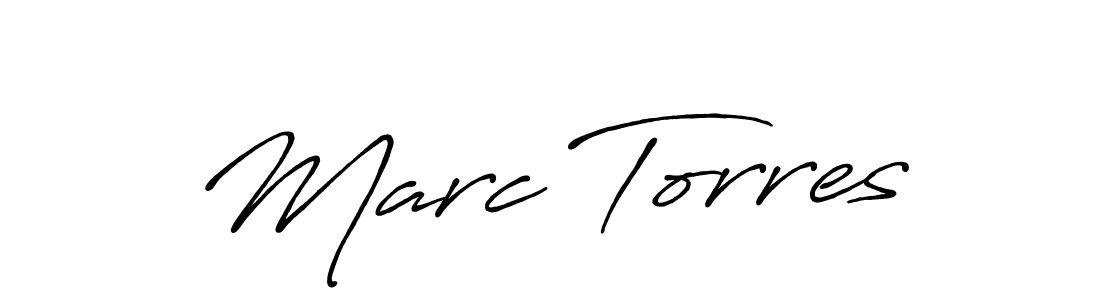 Use a signature maker to create a handwritten signature online. With this signature software, you can design (Antro_Vectra_Bolder) your own signature for name Marc Torres. Marc Torres signature style 7 images and pictures png