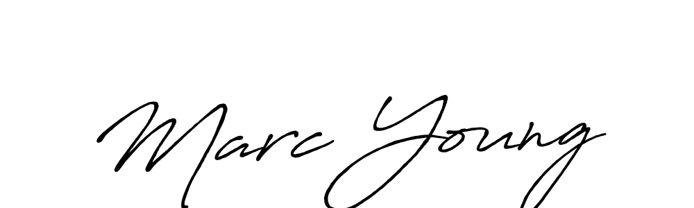 Make a beautiful signature design for name Marc Young. With this signature (Antro_Vectra_Bolder) style, you can create a handwritten signature for free. Marc Young signature style 7 images and pictures png