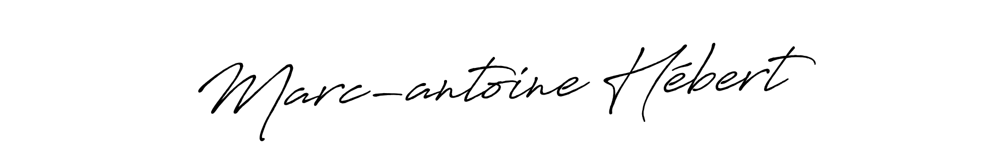 Design your own signature with our free online signature maker. With this signature software, you can create a handwritten (Antro_Vectra_Bolder) signature for name Marc-antoine Hébert. Marc-antoine Hébert signature style 7 images and pictures png