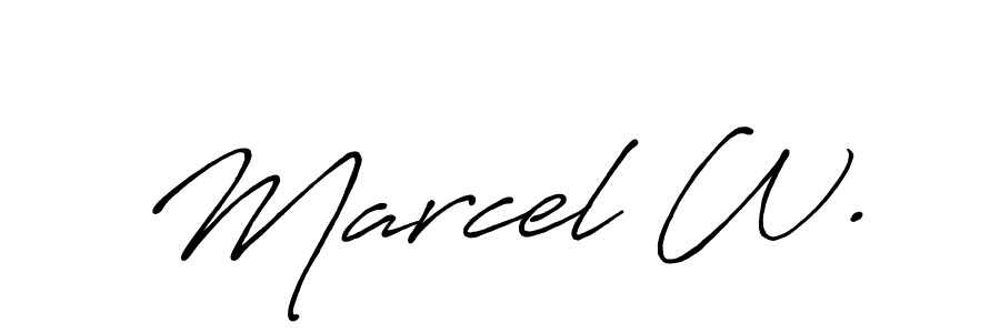 Similarly Antro_Vectra_Bolder is the best handwritten signature design. Signature creator online .You can use it as an online autograph creator for name Marcel W.. Marcel W. signature style 7 images and pictures png