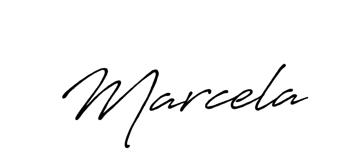 Create a beautiful signature design for name Marcela. With this signature (Antro_Vectra_Bolder) fonts, you can make a handwritten signature for free. Marcela signature style 7 images and pictures png