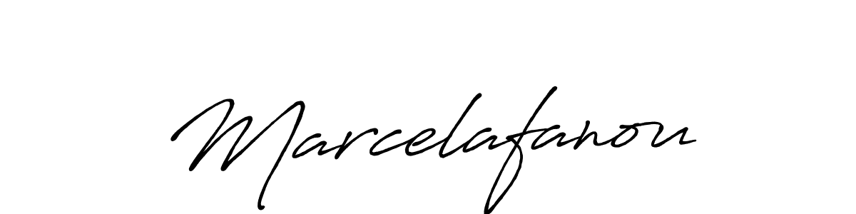 Also we have Marcelafanou name is the best signature style. Create professional handwritten signature collection using Antro_Vectra_Bolder autograph style. Marcelafanou signature style 7 images and pictures png