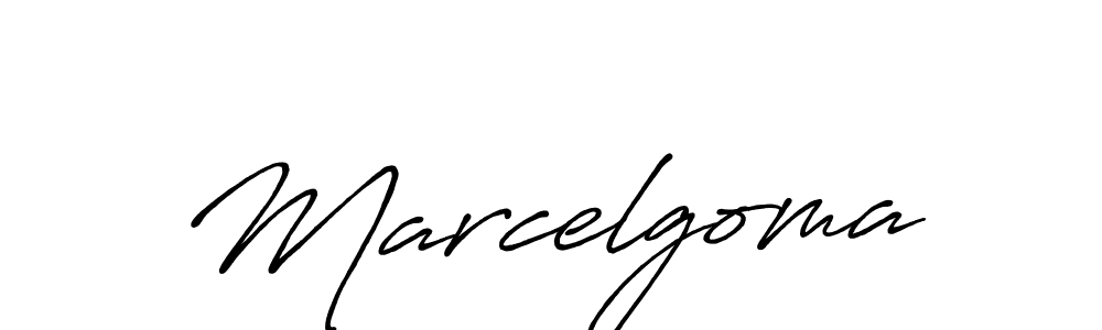 Design your own signature with our free online signature maker. With this signature software, you can create a handwritten (Antro_Vectra_Bolder) signature for name Marcelgoma. Marcelgoma signature style 7 images and pictures png